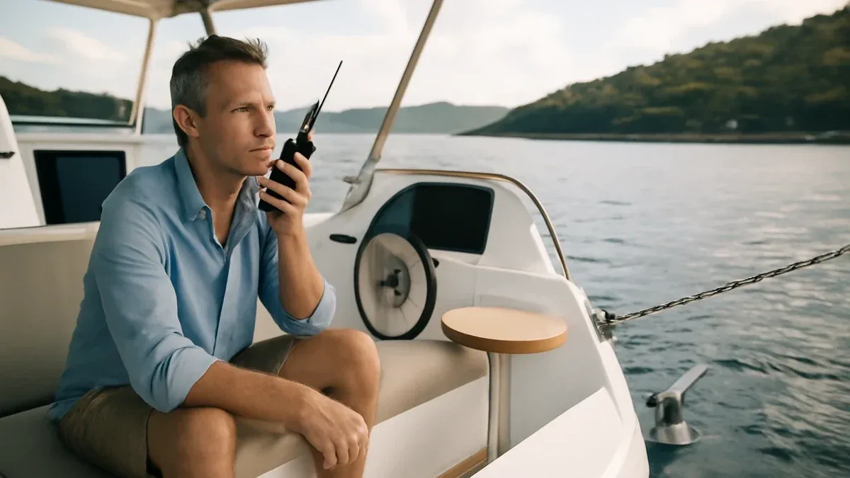 VHF portatile in barca: perché può essere utile anche con una radio fissa