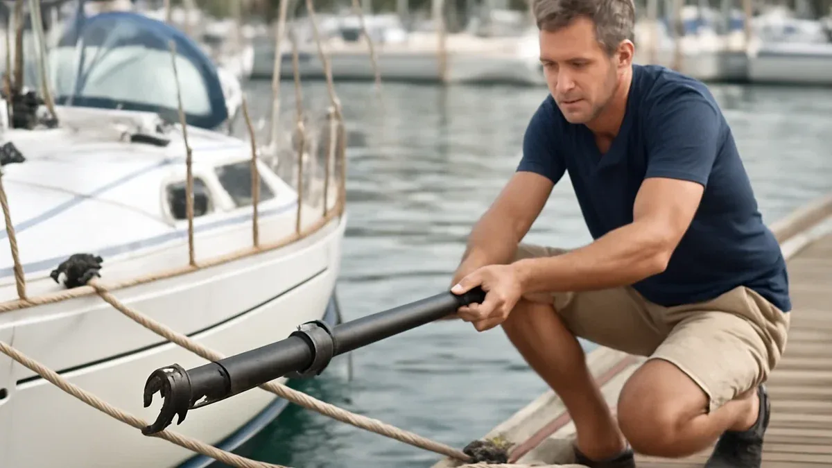 Mezzo marinaio per barca: lunghezza, impugnatura e gancio da valutare